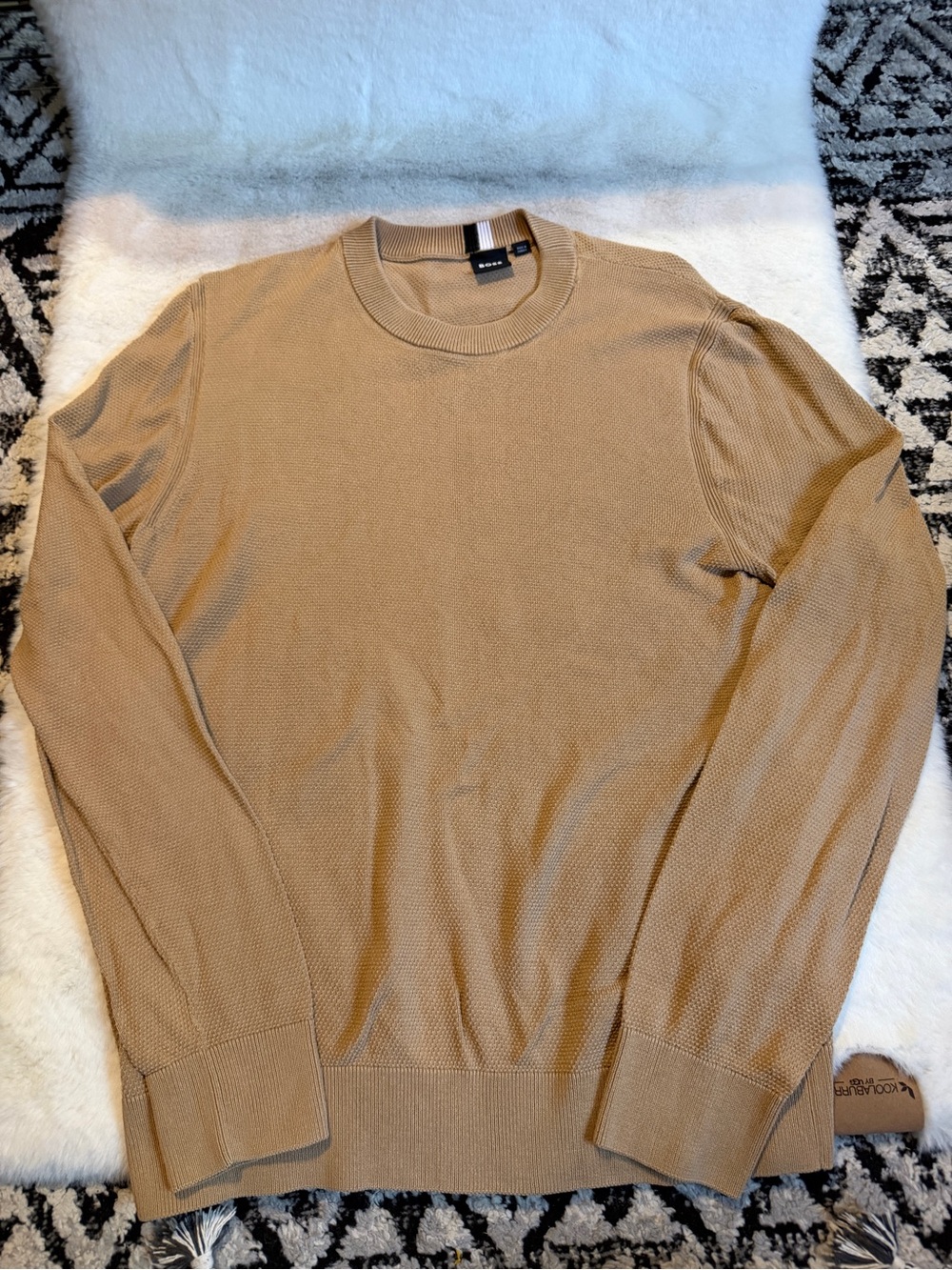 Boss Men’s Crewneck Sweater - Camel